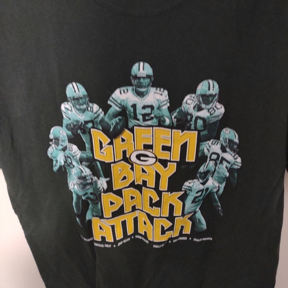 Reebok Green Bay Pack attack tee shirt Size Medium - Picture 4 of 5
